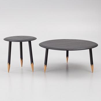 Samuel Wilkinson, Coffee Tables, 2 pcs, “Hoof Table”, &Tradition, Denmark, 2000s.