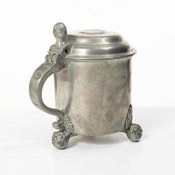 Dryckeskanna av Zadoch Bergenholtz, Vimmerby, 1799.