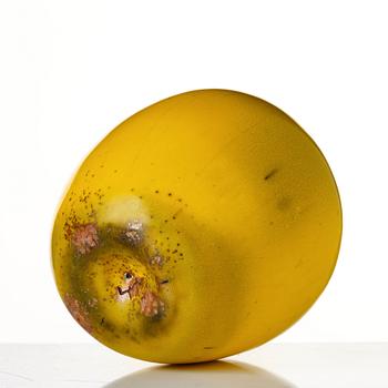 Hans Hedberg, a faience sculpture of an apple, Biot, France.