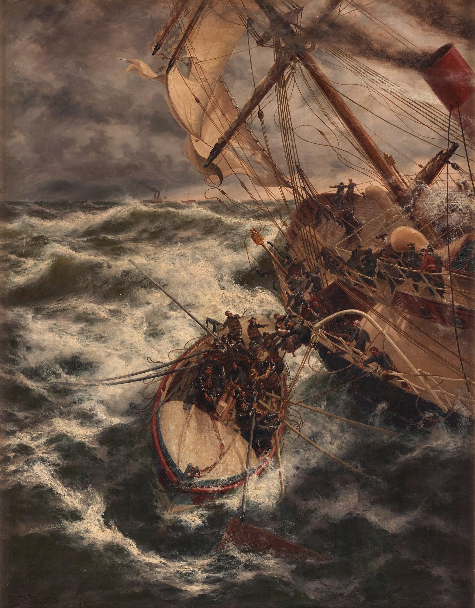 Thomas Rose Miles, Rescue at sea.