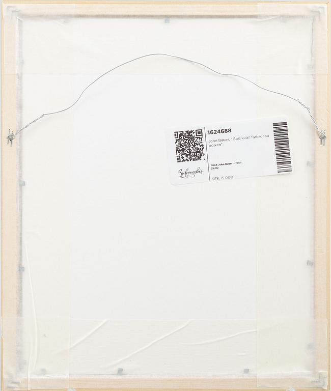 John Bauer, "God kväll farbror sa pojken", from "Troll".