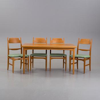 MATGRUPP 5 delar, "Calmare Nyckel", Carl Malmsten, Åfors Möbelfabrik.