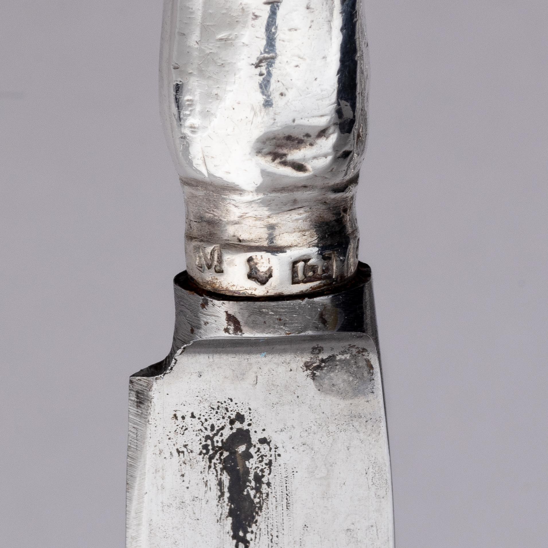 A Swedish set of 21 piece silver table-cutlery, marks of Isak Trybom, Stockholm 1766-1783.