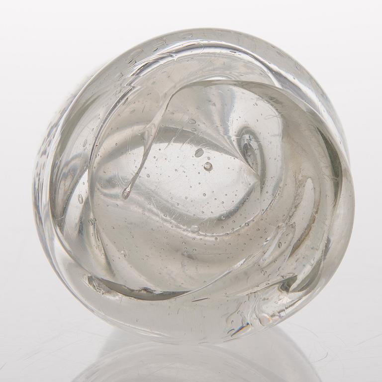 KAJ FRANCK, maljakko, lasia, signeerattu K. Franck - Iittala.