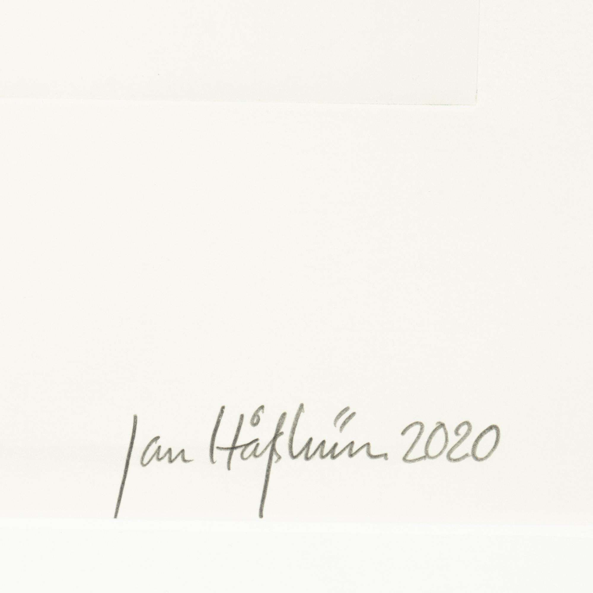 Jan Håfström, etching in colours, 2020, signed 2/50.