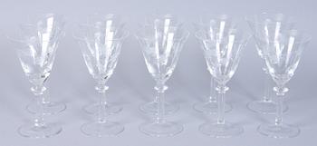 VINGLAS, 10 st, 1900-talets andra hälft.