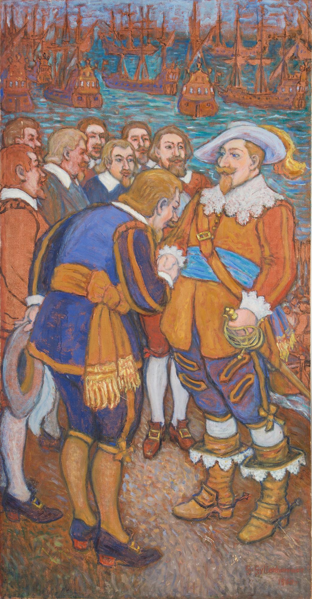 GERHARD GYLLENHAMMAR, oil on canvas, signed and dated 1950.