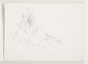 Lotte Laserstein, 3 skissblock med teckningar.