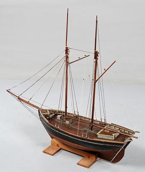MODELLBÅT, Danmark, 1900-talets första hälft.