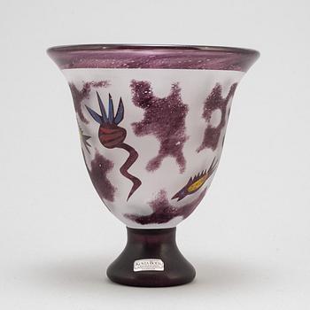 ULRICA HYDMAN-VALLIEN, a glass bowl for Kosta Boda, artist collection, signed.