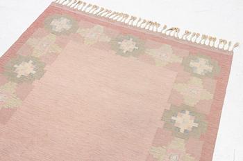 Ingegerd Silow, a flatwoven 'Yngsjö' rug, signed IS, c. 232 x 170 cm.