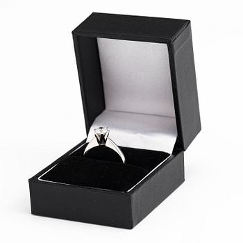 A 14K white gold ring with a brilliant cut diamond, 0.71 ct. Toivo Konstantin Alenius, Vasa 2020. With GIA certificate.