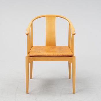 A cherrywood 'Chinachair'  by Hans J Wegner for Fritz Hansen, dated 1989.