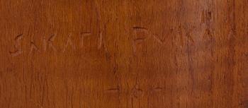 SAKARI PYKÄLÄ, träskulptur, sign. o dat. -64.