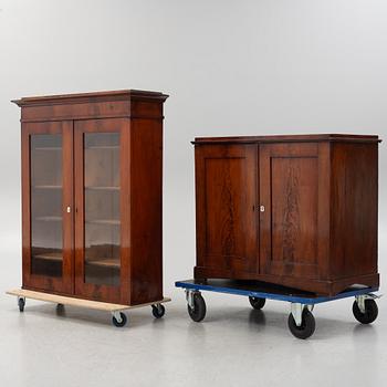 A Swedish Empire Mahogany Cabinet, 19th Century.