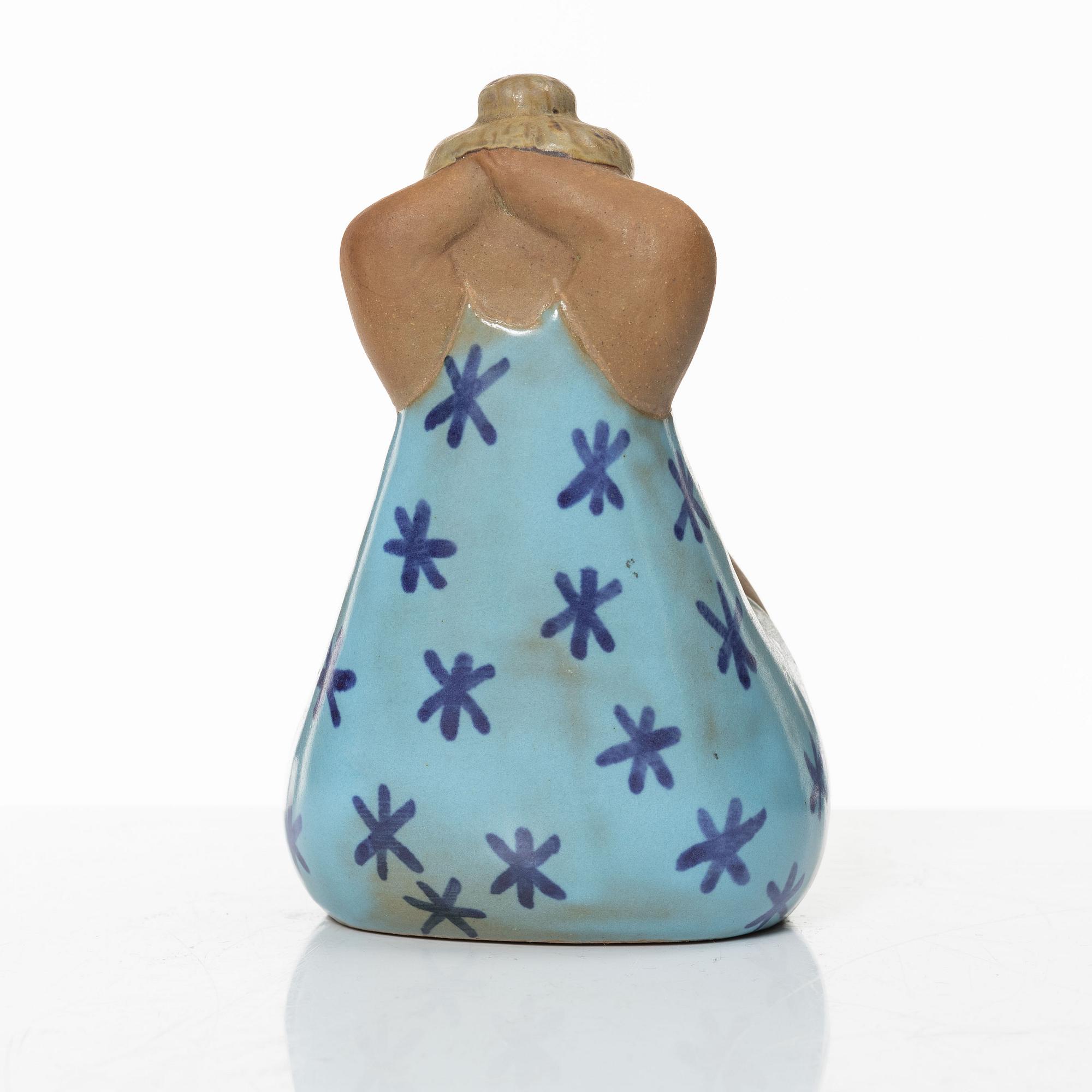 Lisa Larson, an 'Emma' stoneware figurine, Gustavsberg.