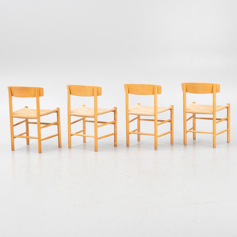 Børge Mogensen,  four 'J39' chairs, FDB Møbler, Denmark.