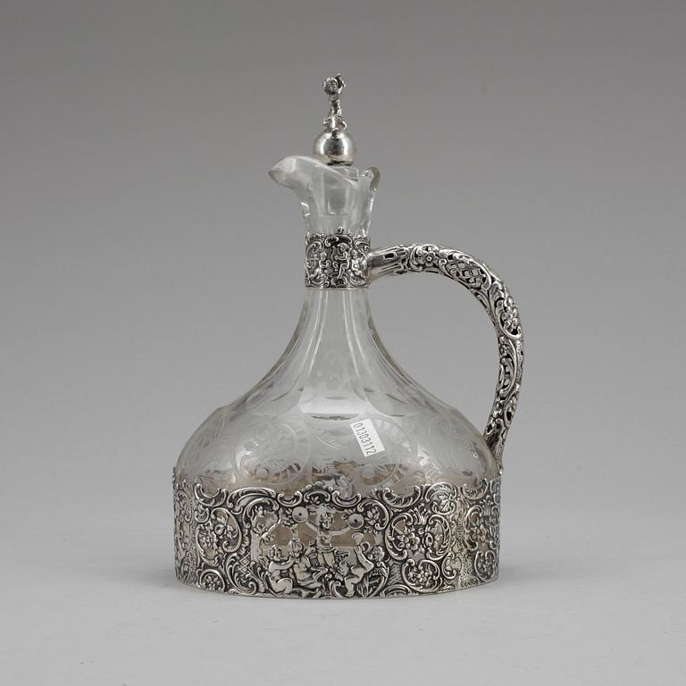 KARAFF, silver och glas, CAK, Göteborg, 1928.