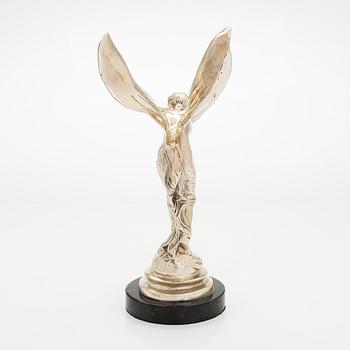 Skulptur, "Spirit of Ecstacy", symbol för Rolls-Royce, 1900-tal.