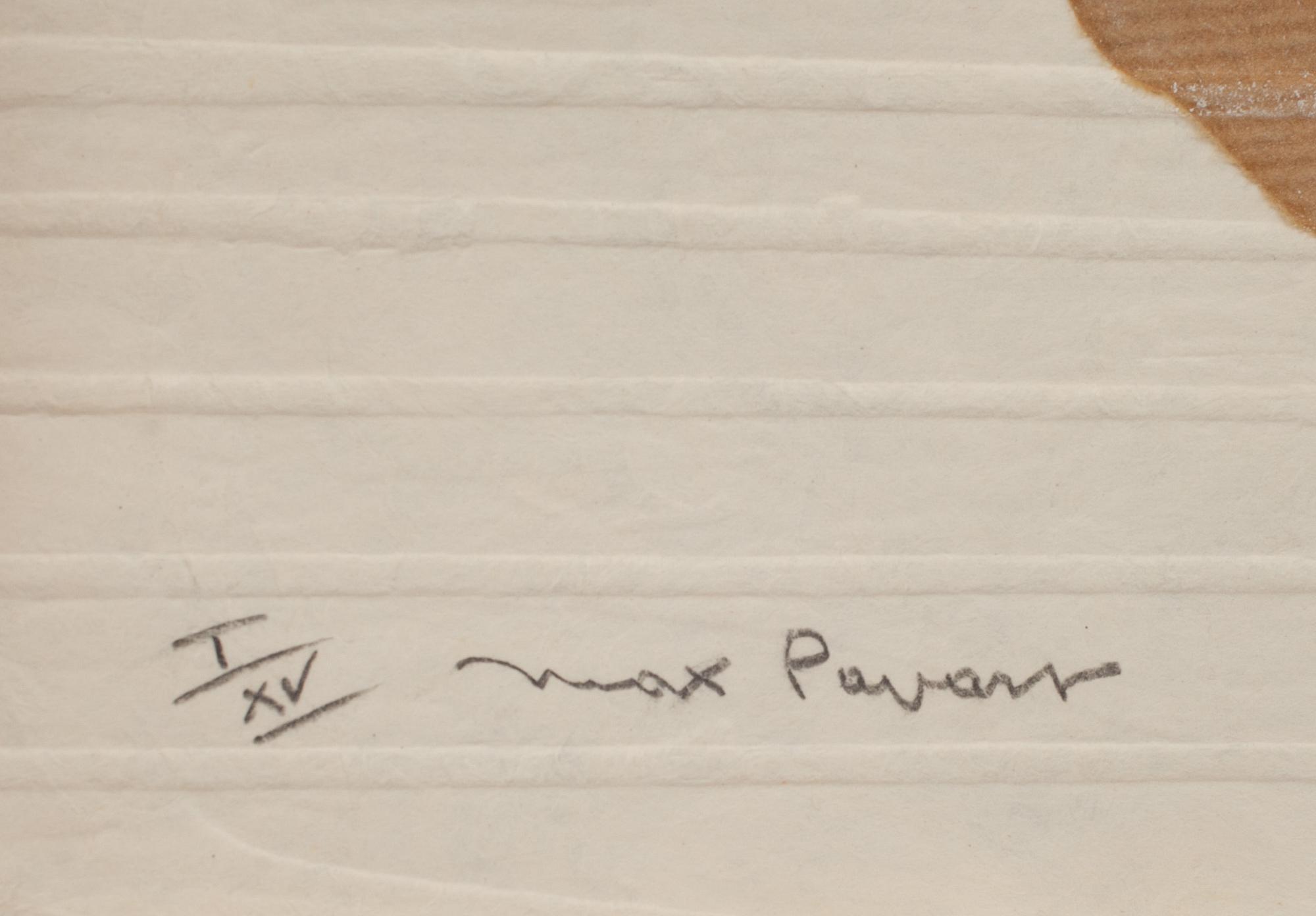MAX PAPART, mapp, "oiseau-solitude", 11 st carborundumetsningar signerade och numrerade I/XV.