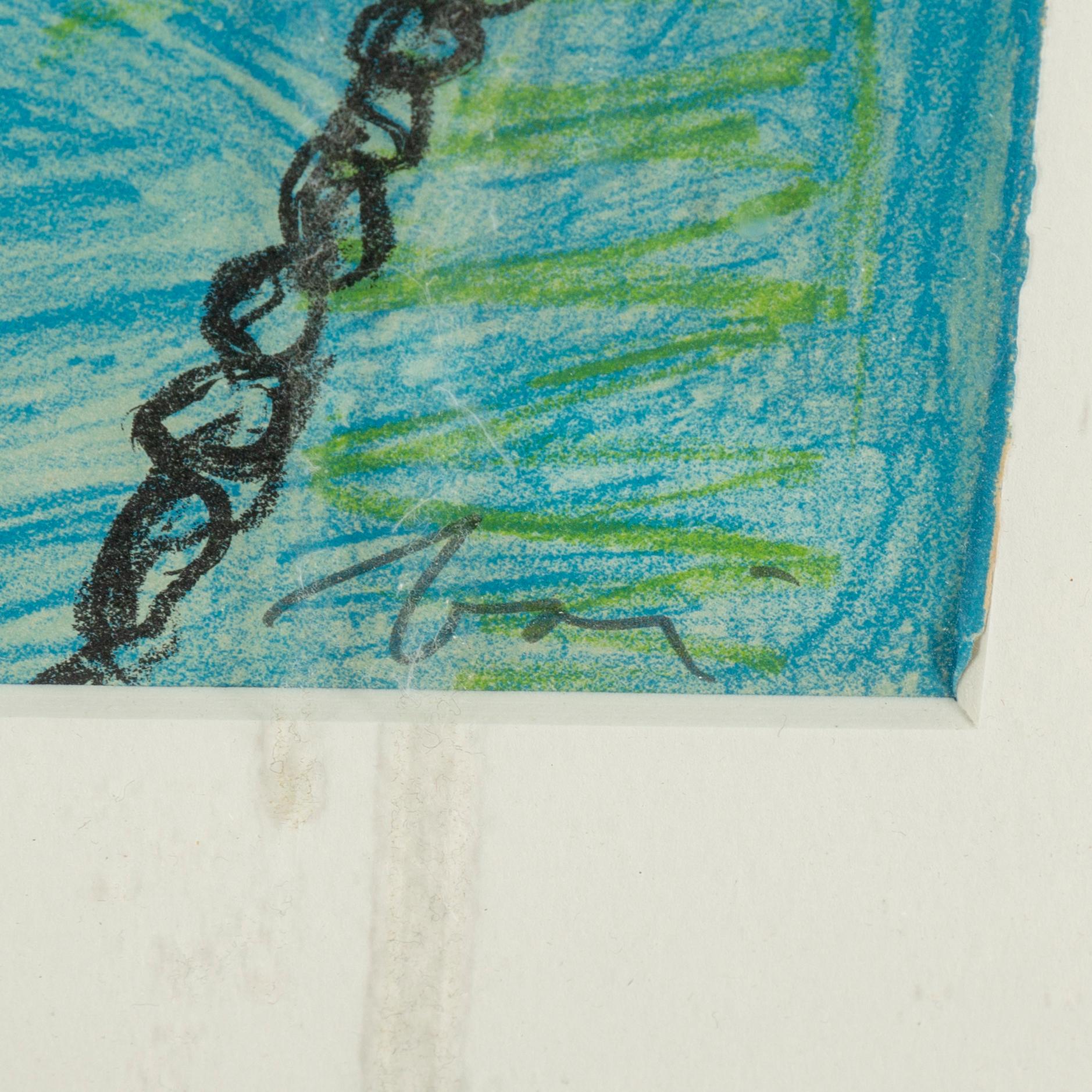 ENRICO BAJ, färglitografi, 1965, signerad 82/100.