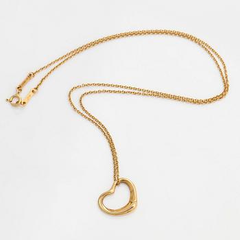 Tiffany & Co, Elsa Peretti, an 18K gold 'Open Heart' necklace.