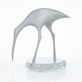 TAPIO WIRKKALA, A BIRD SCULPTURE. Suokurppa (Snipe). Stamped Made in Finland, Kultakeskus Oy, Design: Tapio Wirkkala.