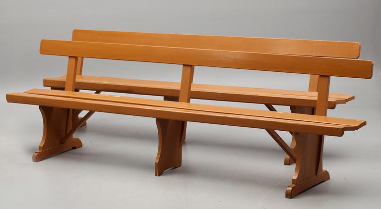 TRÄDGÅRDBÄNKAR, 2 st. 1900-talets början.