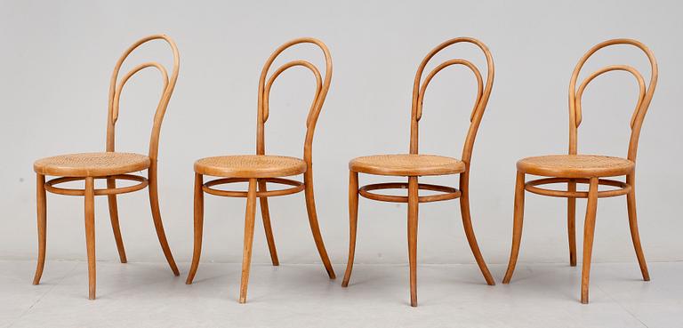 STOLAR, 4 st, Thonet, 1900-talets första hälft.