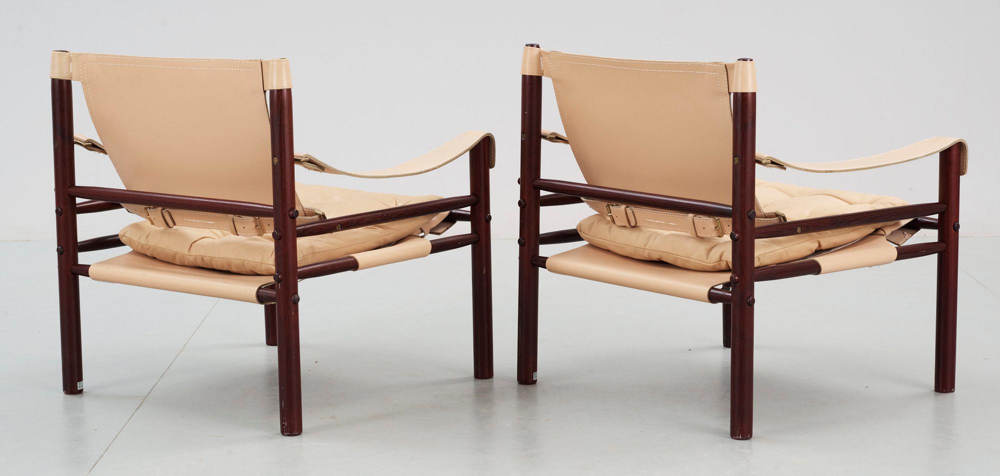 FÅTÖLJER, ett par, Sirocco, design Arne Norell.