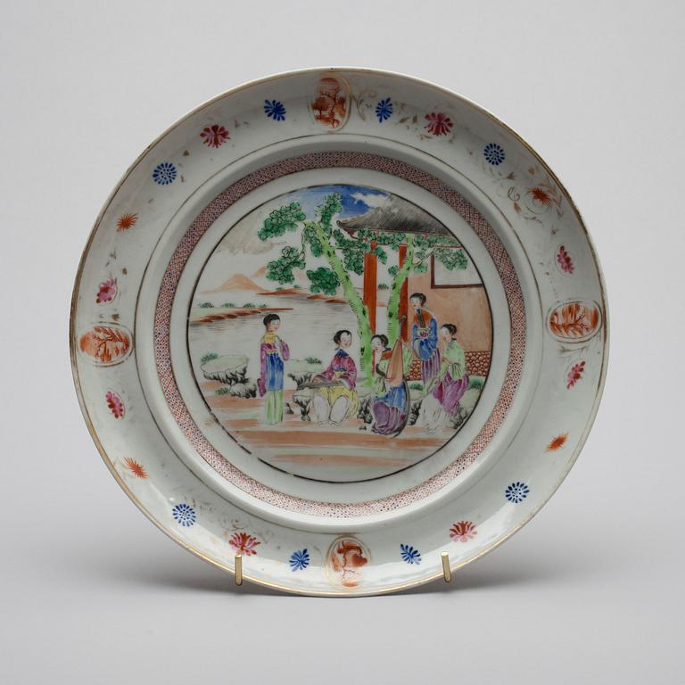 TALLRIK, porslin, Kina, 1700-talets slut.