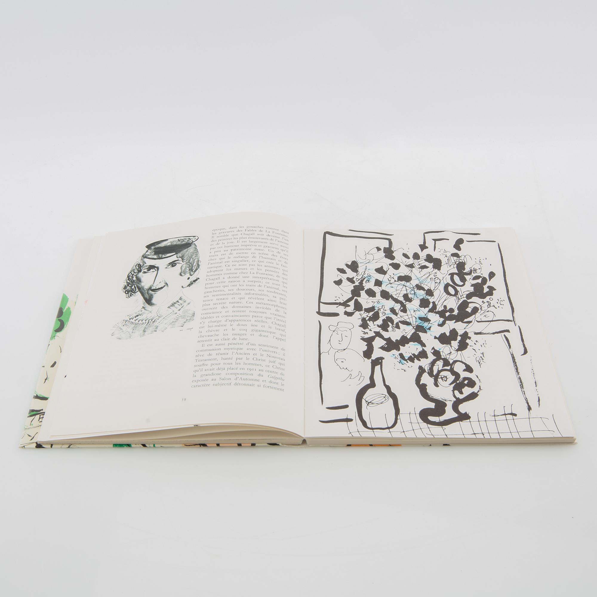Marc Chagall, bok Jaques Lassaigne, Maeght Éditeur, Paris, 1957, med 15 litografier.
