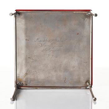 Markku Salo, a unique, 'Kampong' sculpture signed Markku Salo Nuutajärvi Notsjö 1996.