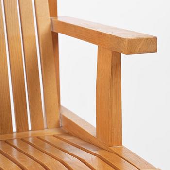 John Kandell, a pair of armchairs, J. E. Blomqvist Möbelfabrik, Uppsala, designed for the City Archive of Stockholm, 1958-59.
