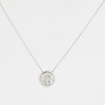 HALSBAND, med briljantslipad diamant 1,02 ct.