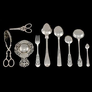 PARTI SILVER, 43 st, 1900-tal. Vikt 1000 g.