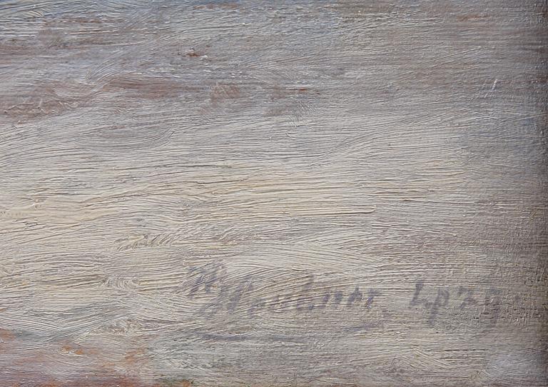 HERMANN LUDWIG HEUBNER, olja på duk, sign.