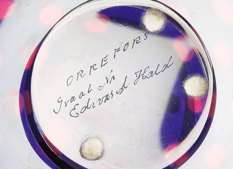 SKÅL, glas, Edward Hald, sign. II:a sortering.