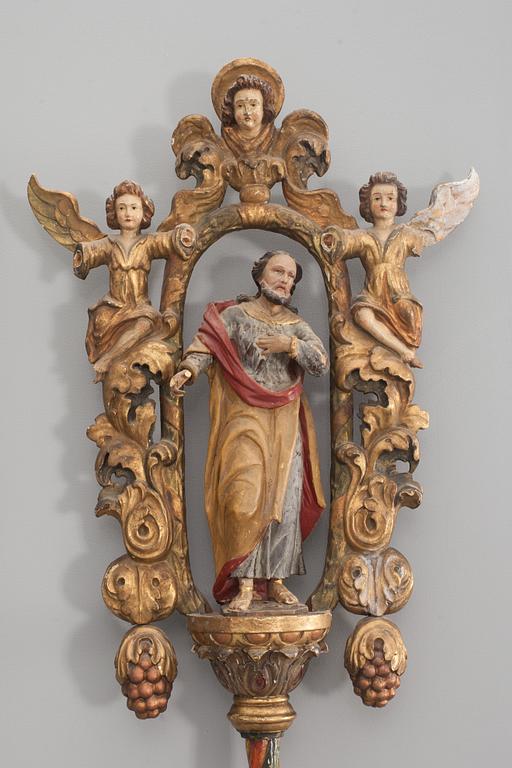 PROCESSIONSSTAVAR, 2 st, 1800-tal.