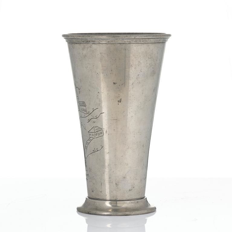 Nils Fougstedt, a set of two vases, Firma Svenskt Tenn, Stockholm, 1927-28.