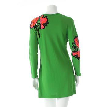 LOUIS VUITTON, two pairs of tank tops and a long sleeved top with roses decor by Stephen Sprouse, limited edition 2009.