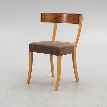 Josef Frank, klismos chair, model B 300, Svenskt Tenn, post 1985.