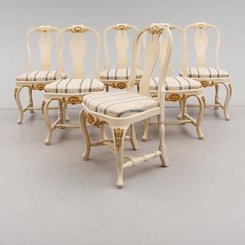 MATGRUPP, 7 delar, rokokostil, Bodafors, 1900-talets mitt.