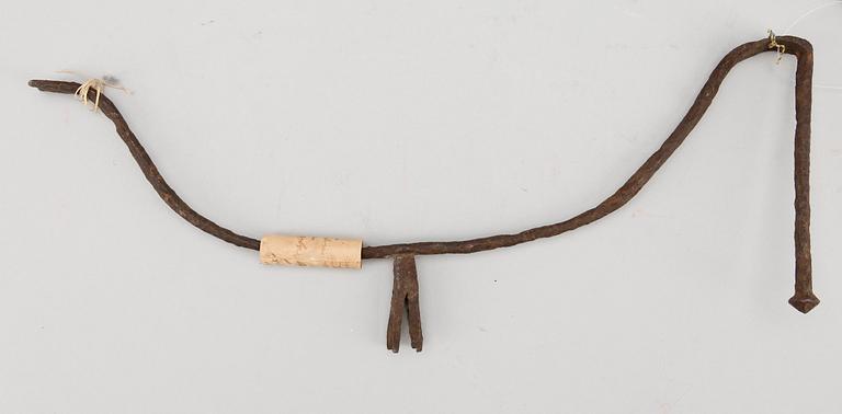 LJUSSTAKE, järn, möjligen 1600-tal.