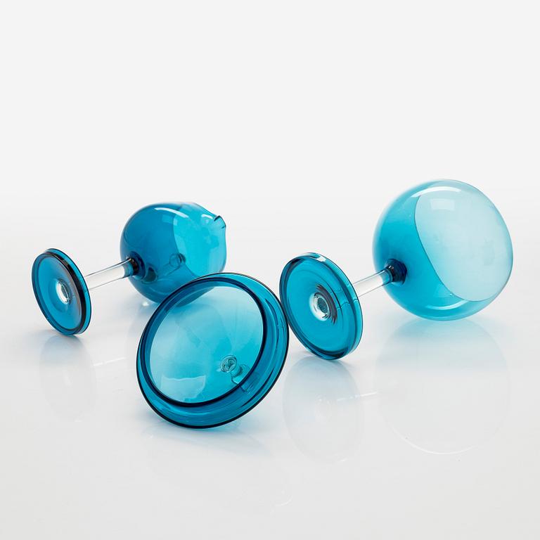 Nanny Still, a 5-piece 'Harlequin' glassware for Riihimäen Lasi Oy.