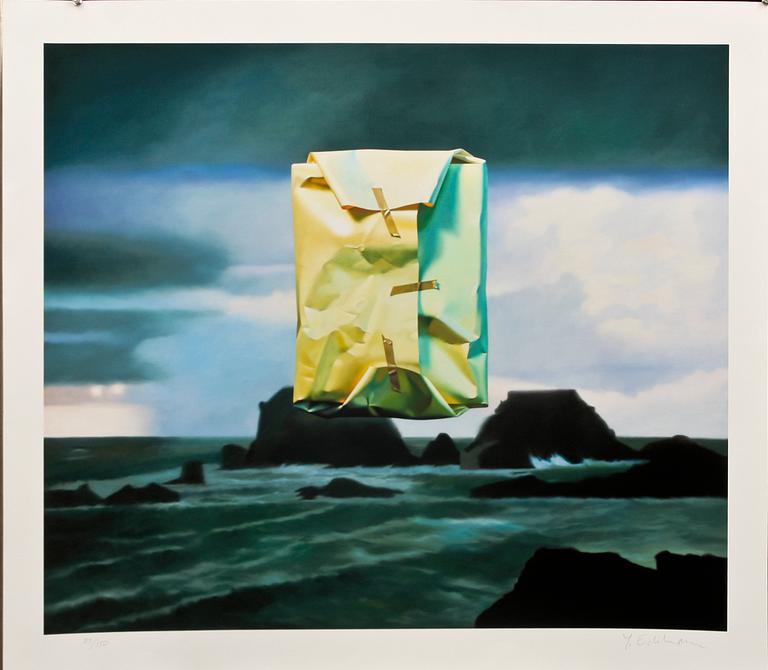 YRJÖ EDELMANN, färglitografi, sign. och numr 89/150.