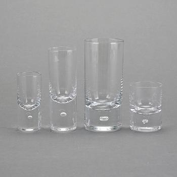 GLASSERVIS, 36 delar, "Pippi", Walter Hickman, Kosta.