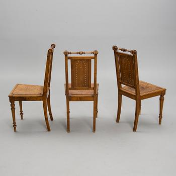 STOLAR, 3 st, snarlika, sekelskiftet 1800/1900.