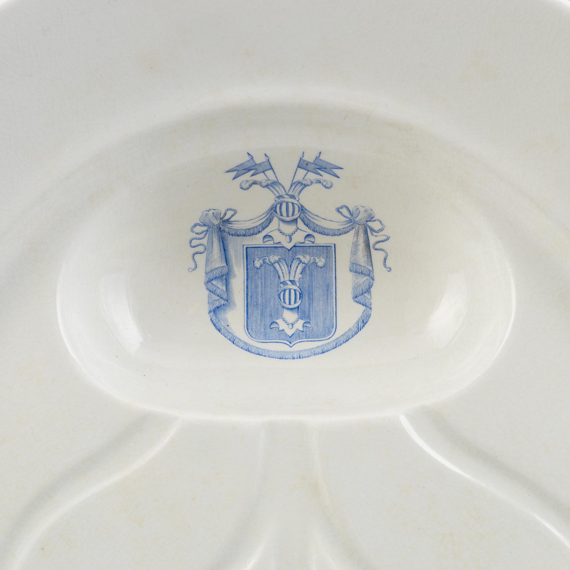 An iron stone china serving dish, Rörstrand, early 20th century.