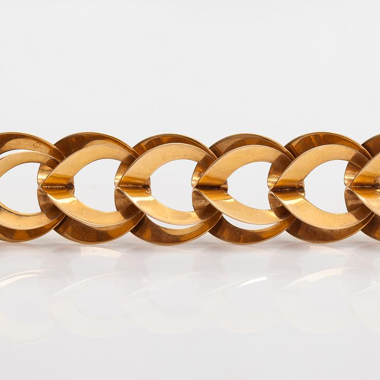 Armband, 14K guld. Westerback, Helsingfors 1965.